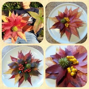 composizioni foglie autunno