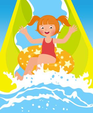 bambina-scivolo-piscina