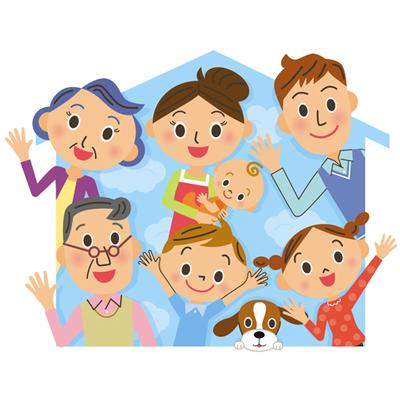 © Taka1080073 | Dreamstime.com - Close Three-generation Family And House Photo illustrazione tre generazioni famiglia