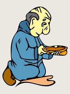 illustrazione uomo povero mendicante Feelfree777-Dreamstime.com