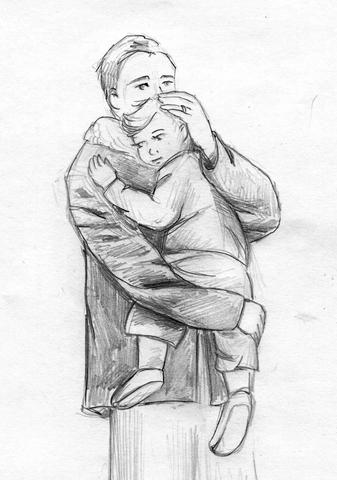 disegno padre figlio © Mildegard| Dreamstime.com