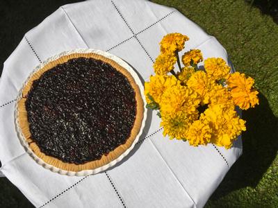 crostata ricotta e marmellata di mirtilli