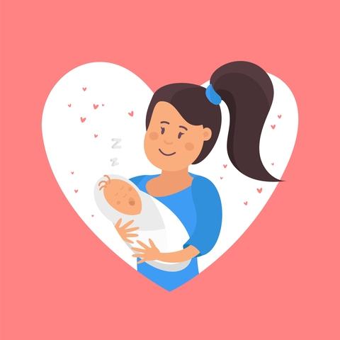 mamma neonato cuore