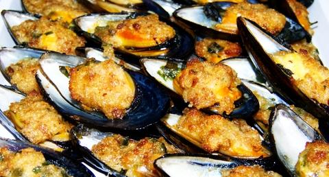 ricetta cozze gratinate